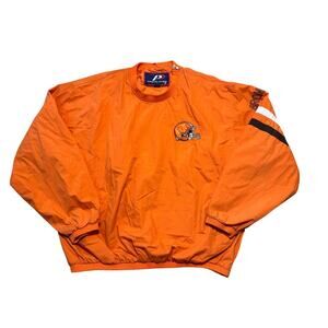 VINTAGE 90's NFL Football Pro Player XXL CLEVELAND BROWNS Windbreaker Jacket